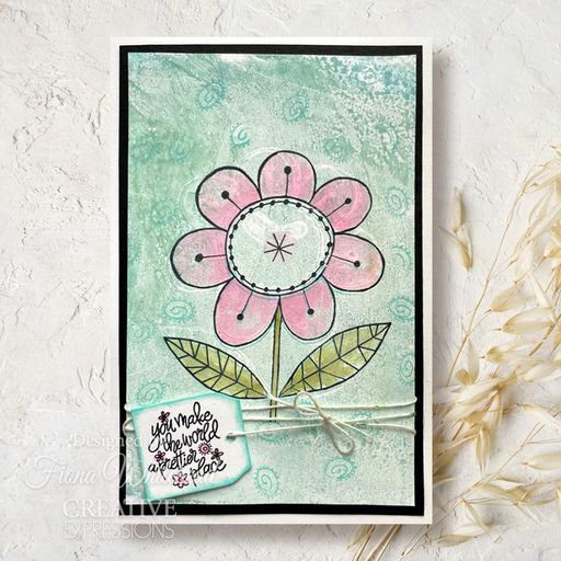 Pretty Place  - Clear Singles Petal Doodles - Stamp Set By Jane Gill - Craftmania Stock Photo 2