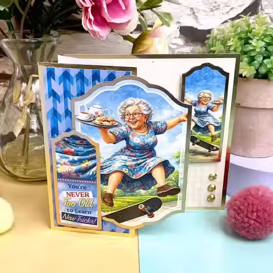 Golden Oldies - Senior Moments Topper Sheet - Life in Full Colour - By Hunkydory - Craftmania Stock Photo 2