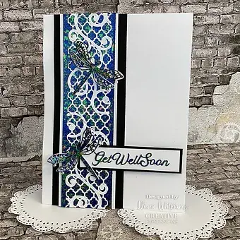 Thumbnail: Dragonfly Trellis Aperture - Craft Die By Jamie Rodgers