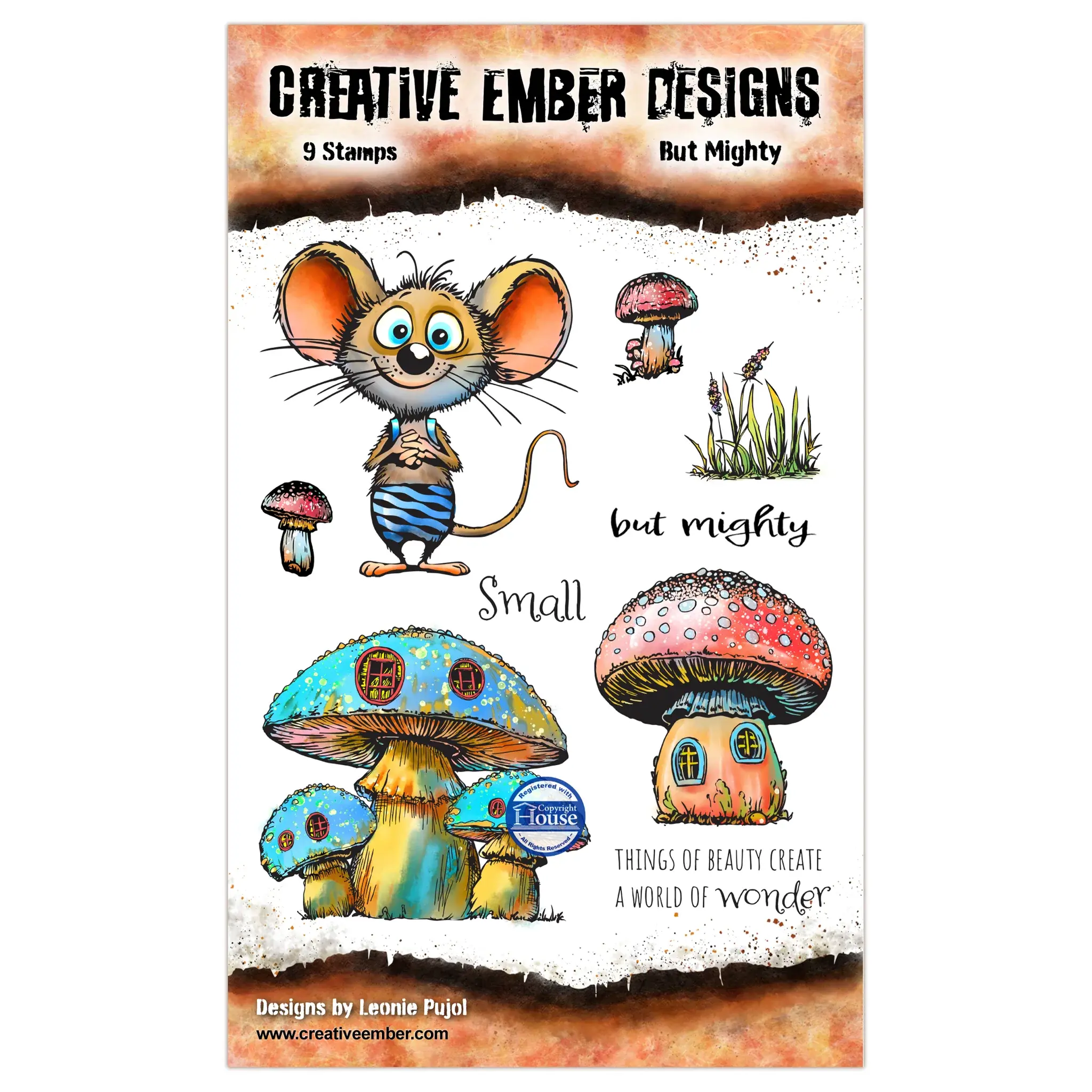But Mighty - A6 Stamp Set By AALL & Create - Craftmania Stock Photo1