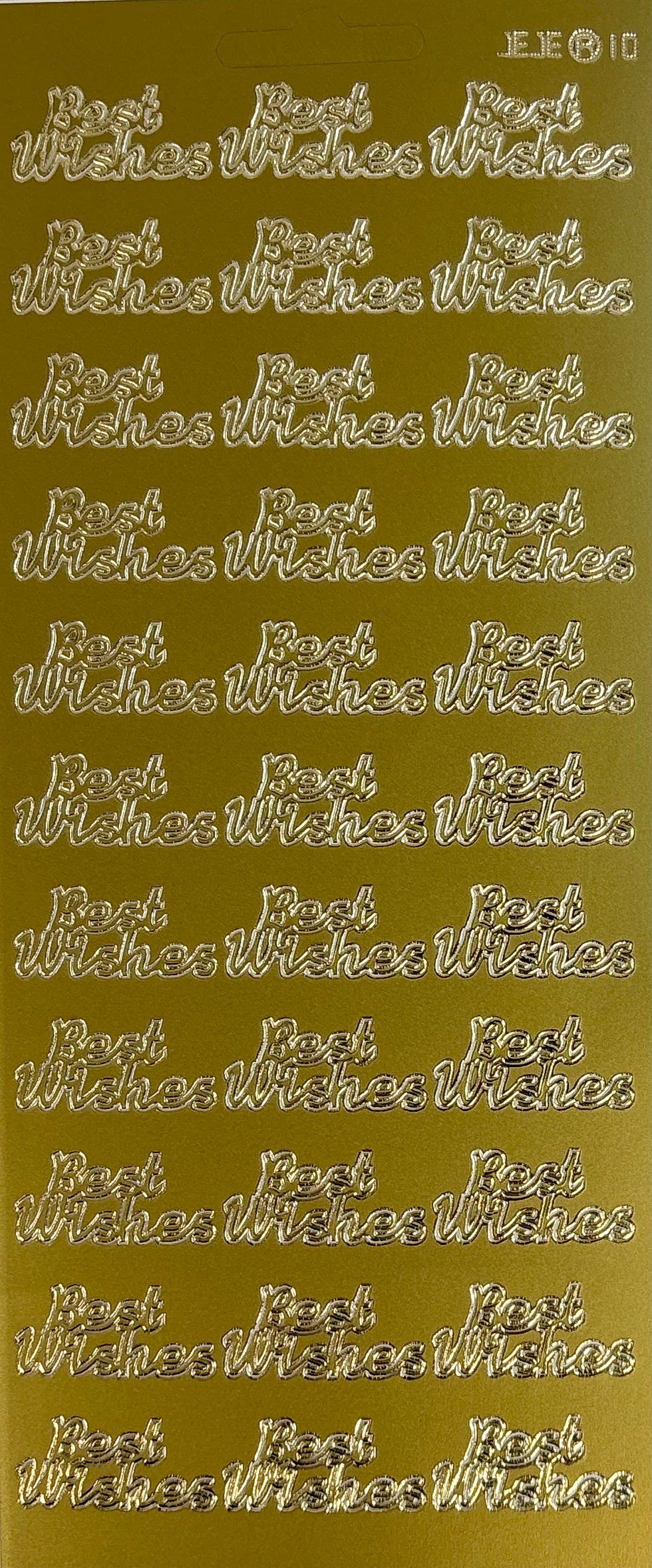 Best Wishes - Gold - Peel Off - Craftmania Stock Photo 1