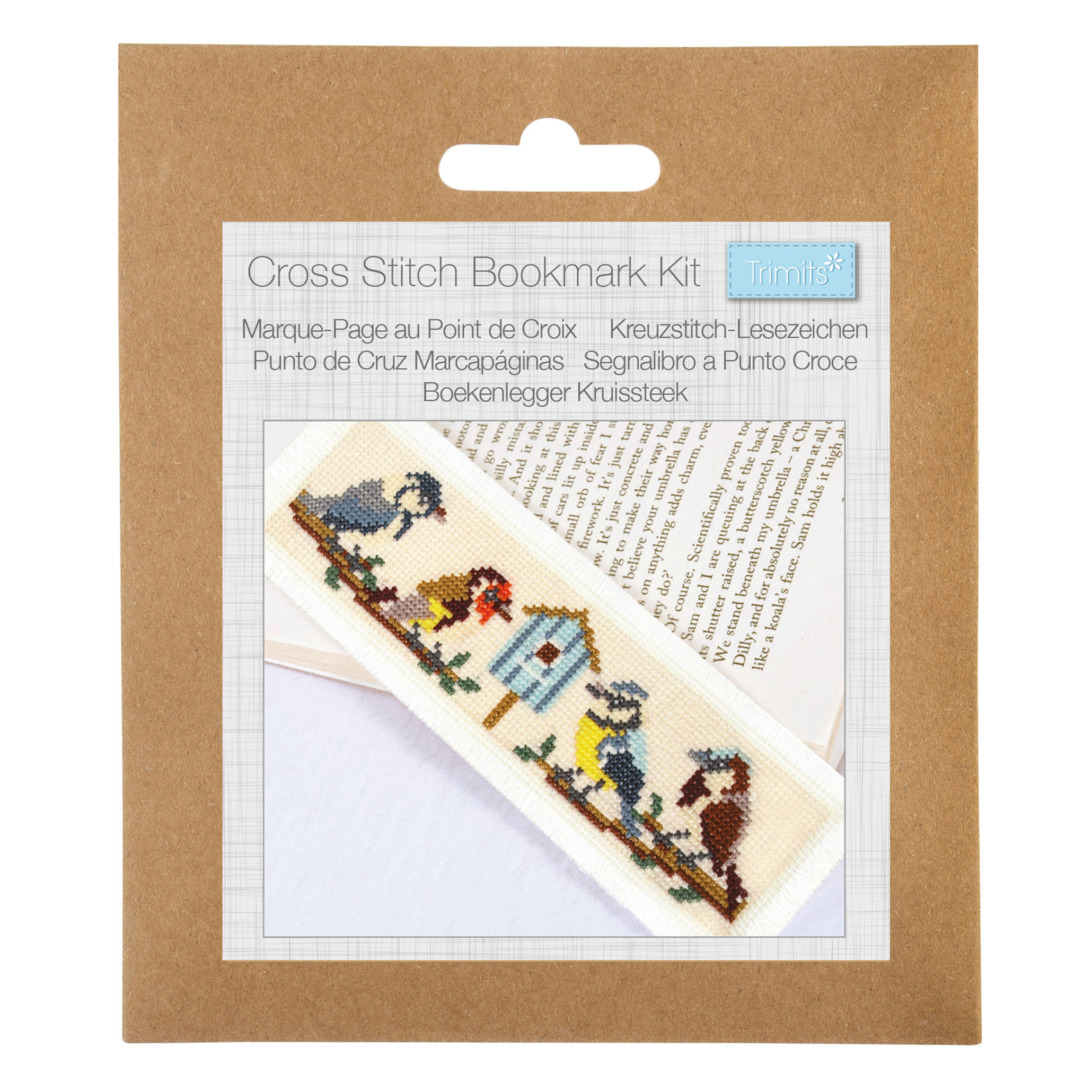 Bird Bookmark - Counted Cross Stitch Kit By Trimits - Craftmania Stock Photo 1