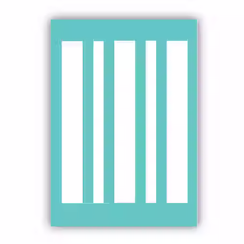 Stylish Stripes  - A5 Stencil & Mask Set By Julie Hickey Designs - Craftmania Stock Photo 1