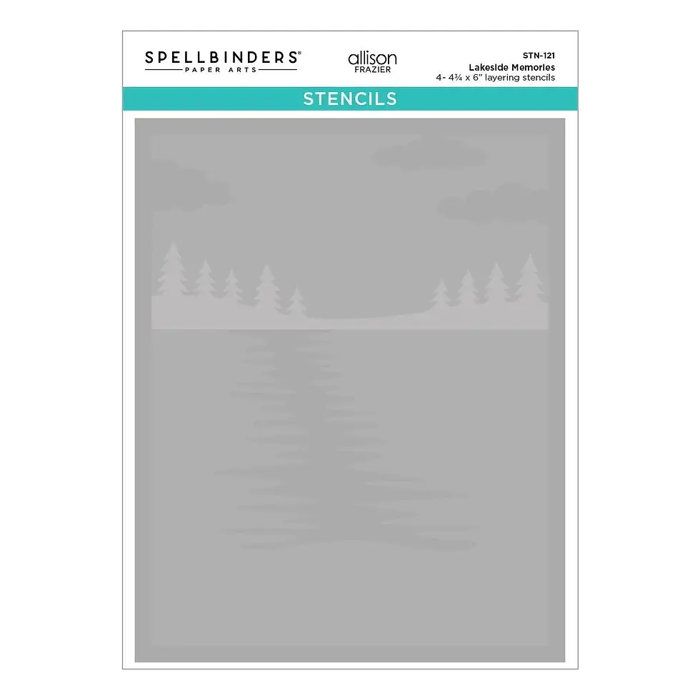 Lakeside Memories Layered Stencil by Spellbinders - Craftmania Stock Photo 1