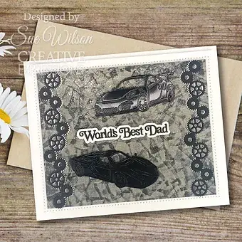 Thumbnail: World's Best  Dad - Mini Shadowed Craft Die By Sue Wilson - Craftmania Stock Photo 4