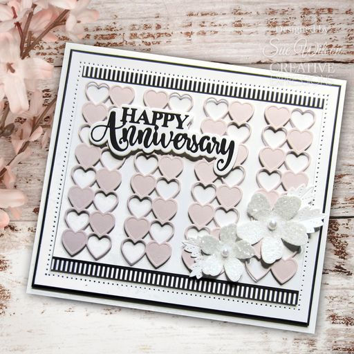 Happy Anniversary -  Shadowed Sentiments By Sue Wilson - Craftmania Stock Photo 2