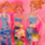 Paper Doll Wigs - 6 in x 8 in - Clear Stamp Set - Jane Davenport - Craftmania Stock Photo2