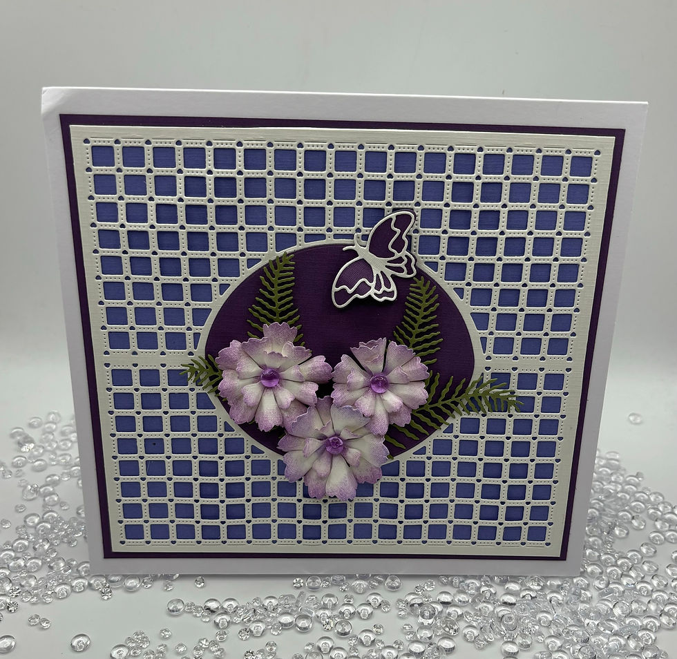Thumbnail: 7" Lattice Panel - Boujee Collection By Dawn Wheeler - Craftmania Stock Photo 7