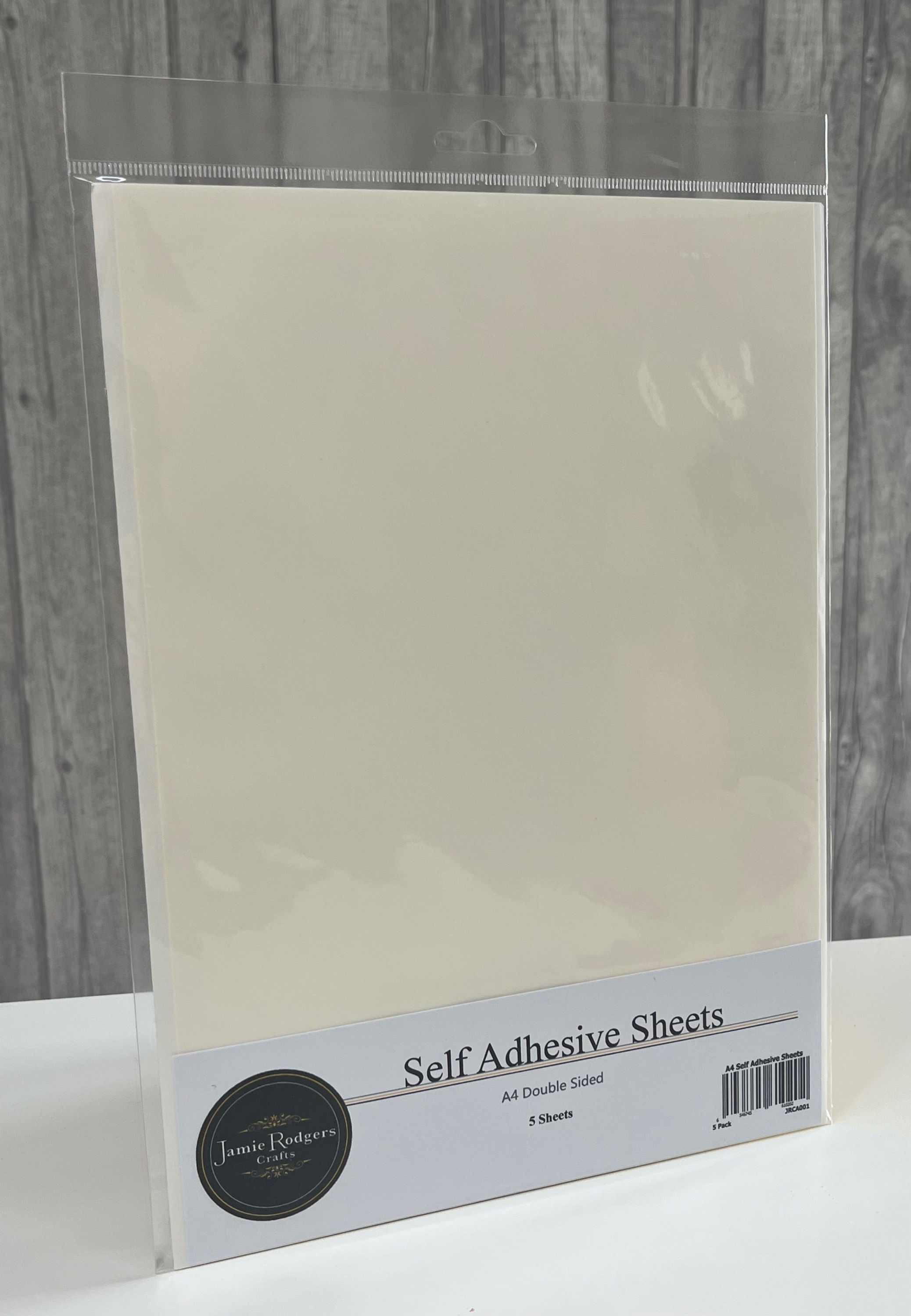 Double Sided Self Adhesive Sticky Sheets - A4 Pack Of 5 By Jamie Rodgers Crafts - Craftmania Stock Photo