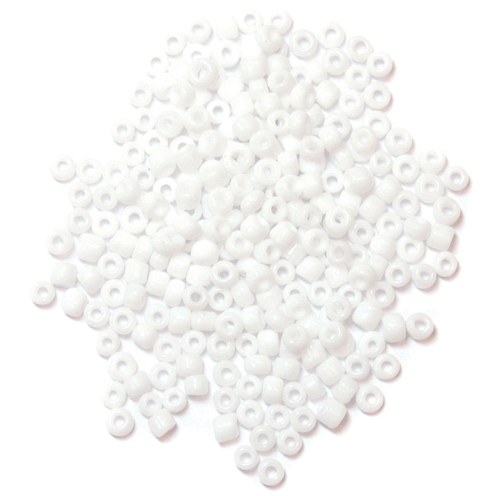 White - Seed Beads By Trimits - Craftmania Stock Photo 1