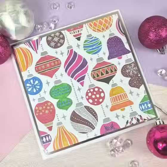 Decorative Baubles - Moonstone Embossing Folders By Hunkydory - Craftmania Stock Photo 2