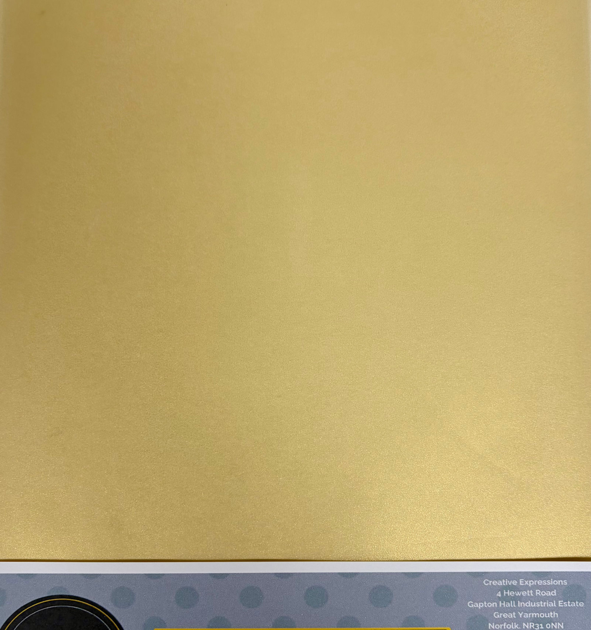 Gold Vellum A4 100gsm 10 Sheets By Jamie Rodgers Crafts - Craftmania Stock Photo 1