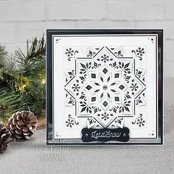 Thumbnail: Pierced Let It Snow - Craft Die By Jamie Rodgers - Craftmania Stock Photo 3
