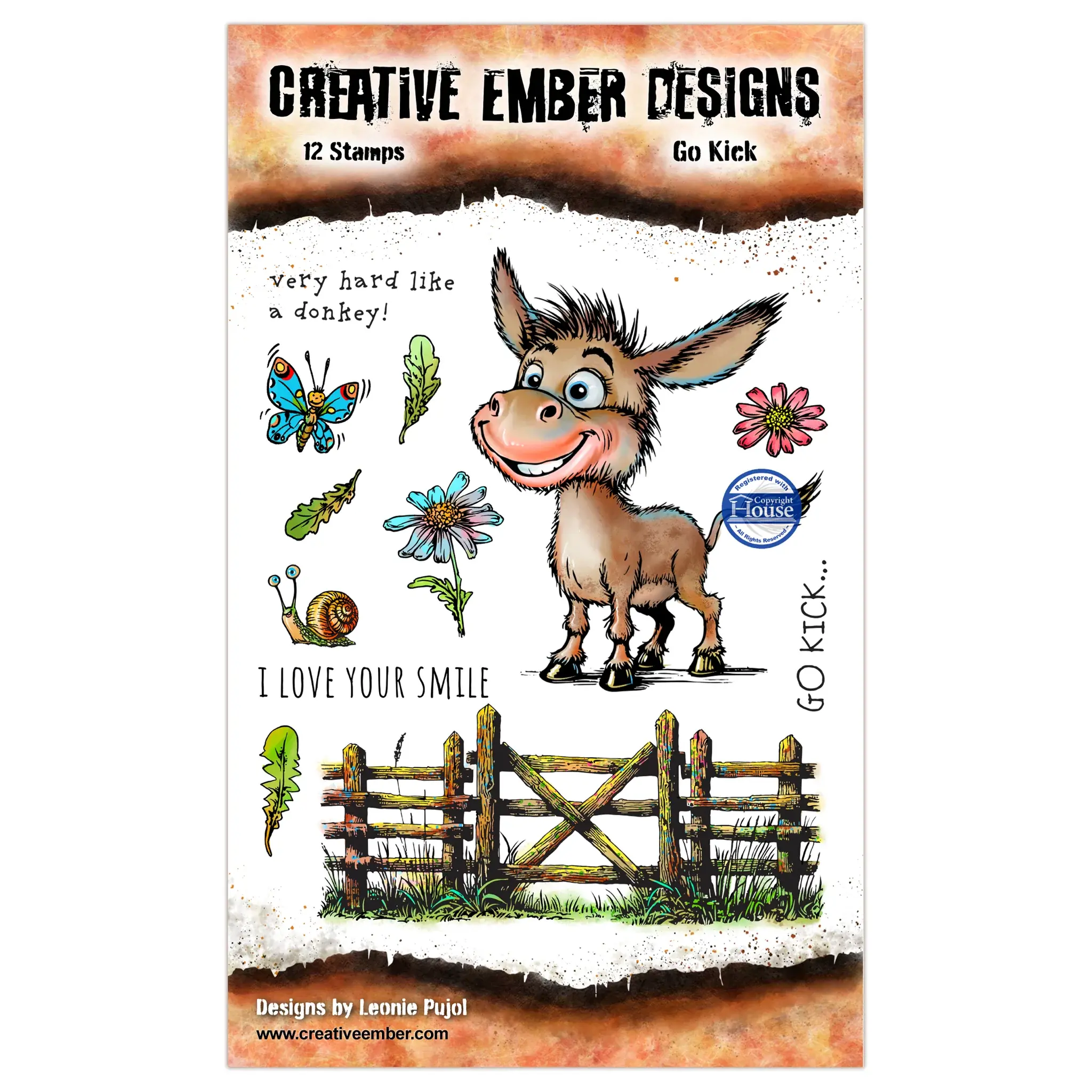 Go Kick - A6 Stamp Set By AALL & Create - Craftmania Stock Photo1