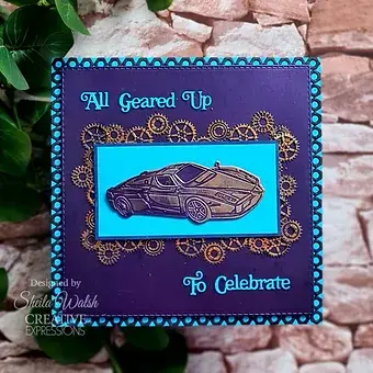 Thumbnail: All Geared Up To Celebrate - Mini Shadowed Craft Die By Sue Wilson - Craftmania Stock Photo 3