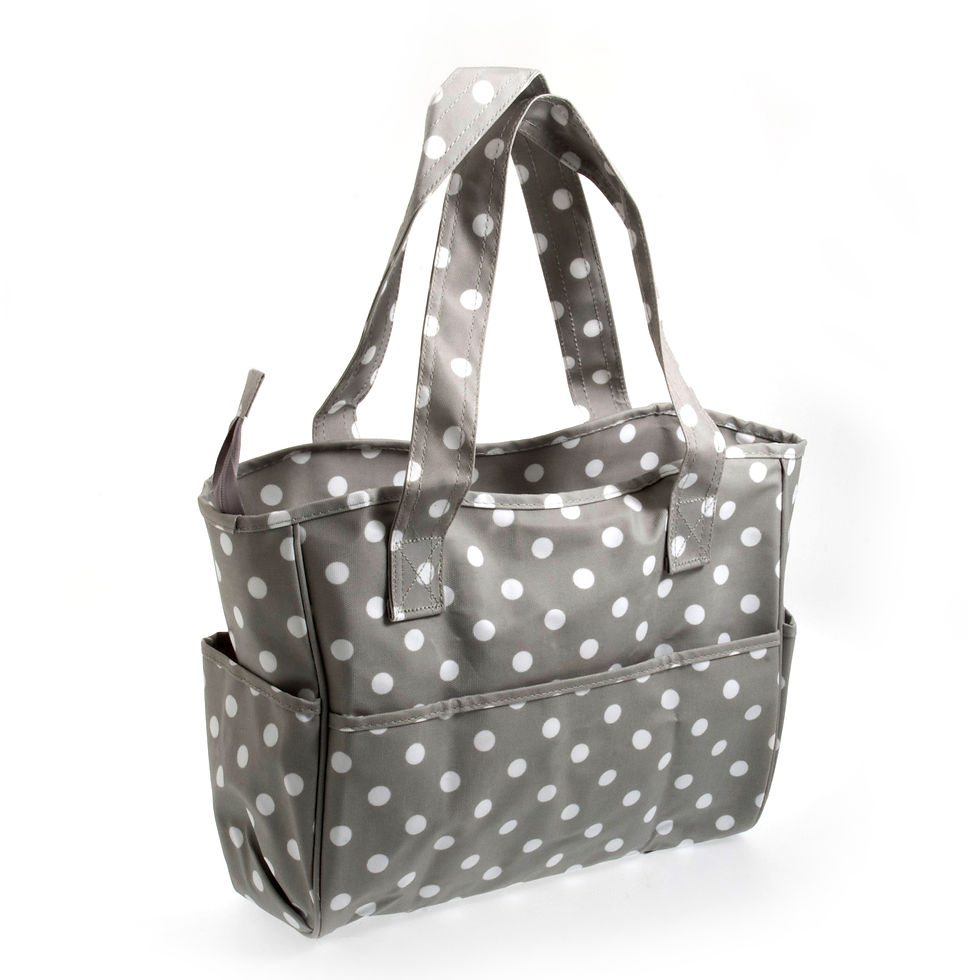 Matt PVC: Grey Spot - Craft Bag By Hobby Gift - Craftmania Stock Photo 1