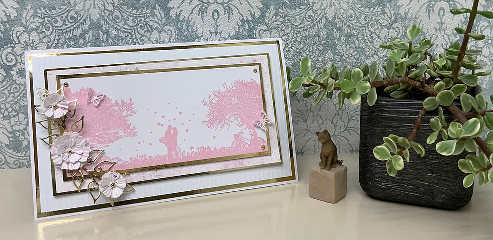 Thumbnail: Pale Blush Pixie Sparkles Jamie Rodgers Card Craftmania