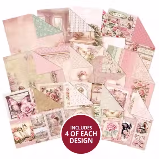 Thumbnail: Everlasting Roses - Premium Paper Pads By Hunkydory - Craftmania Stock Photo 2