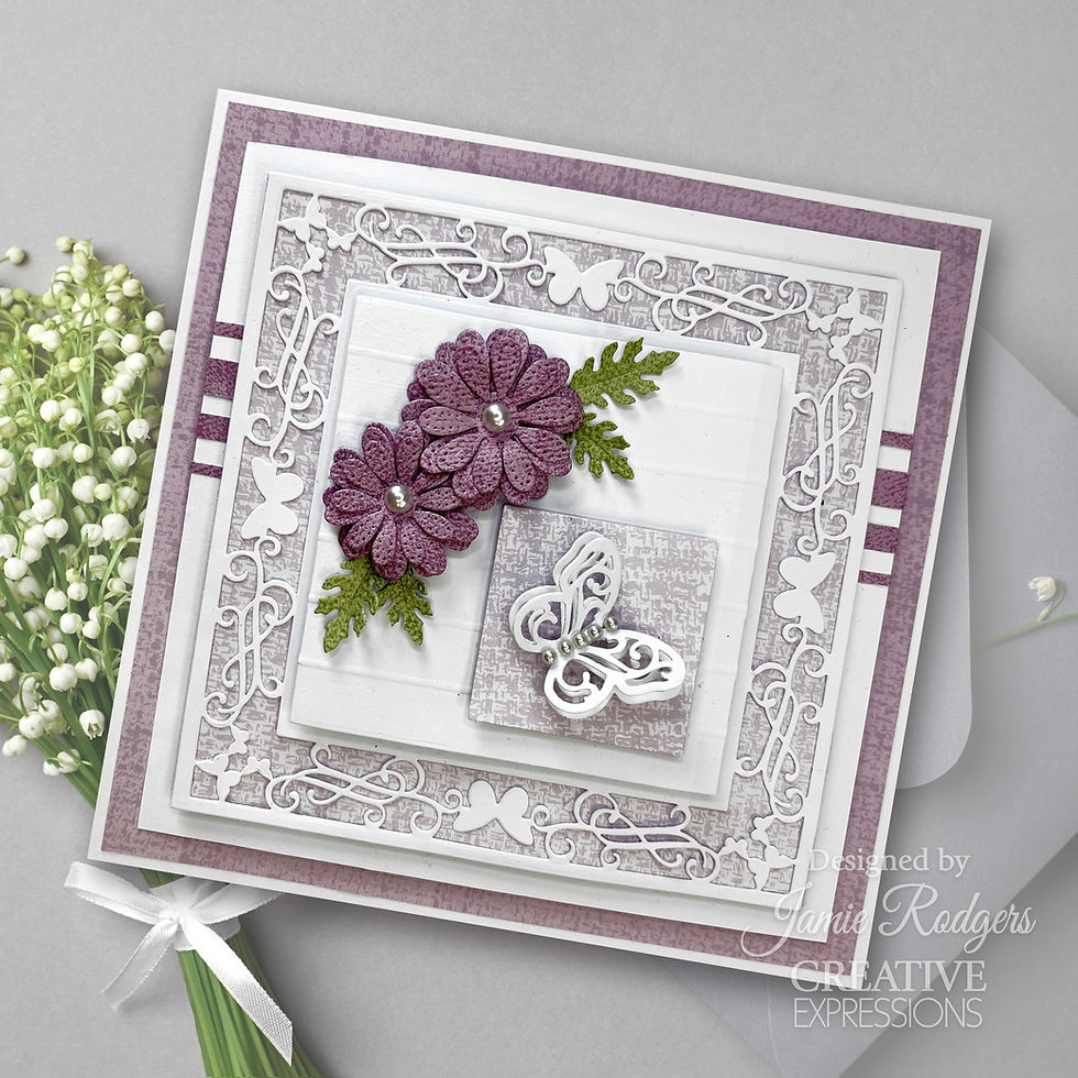 Thumbnail: Butterfly Square Frame Die - Wings Of Wonder Collection By Jamie Rodgers