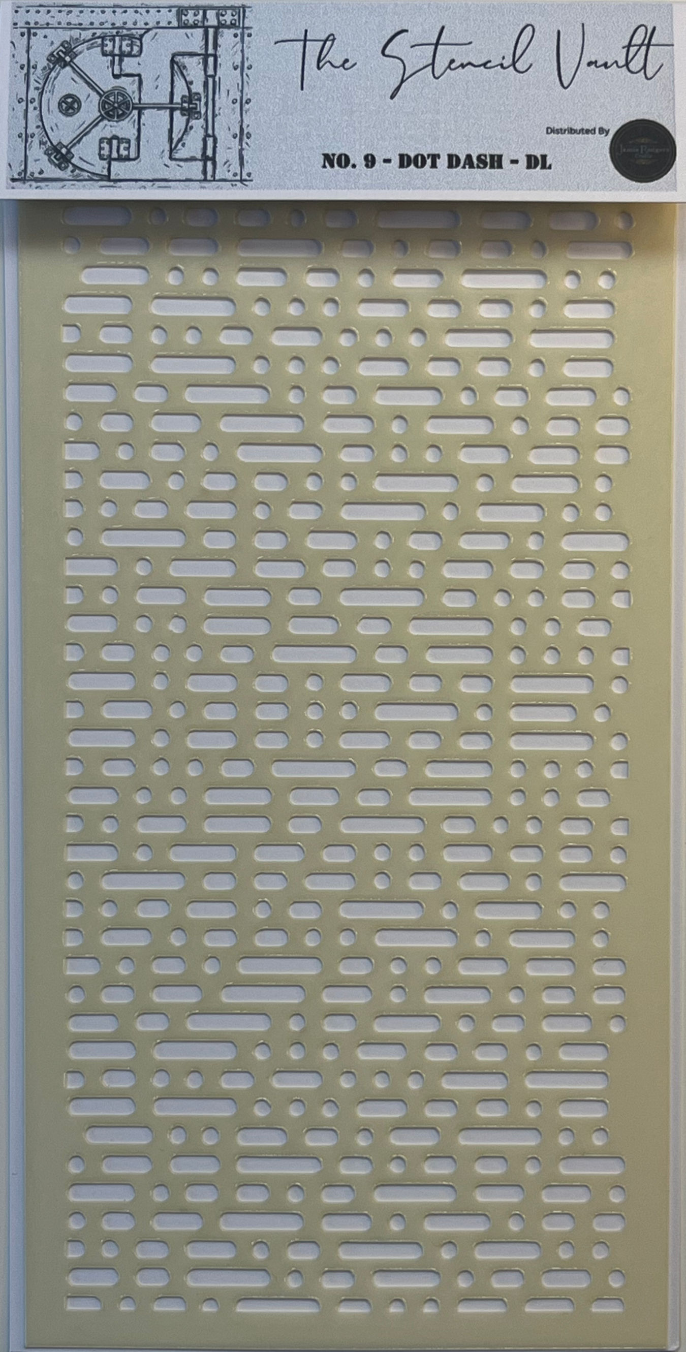 No. 9 - Dot Dash - DL Stencil - By The Stencil Vault