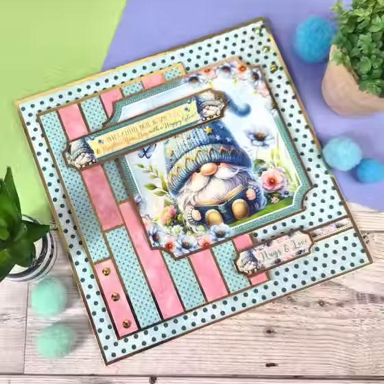 Thumbnail: Garden Gnomes - Whopper Topper Pad By Hunkydory - Craftmania Stock Photo 3