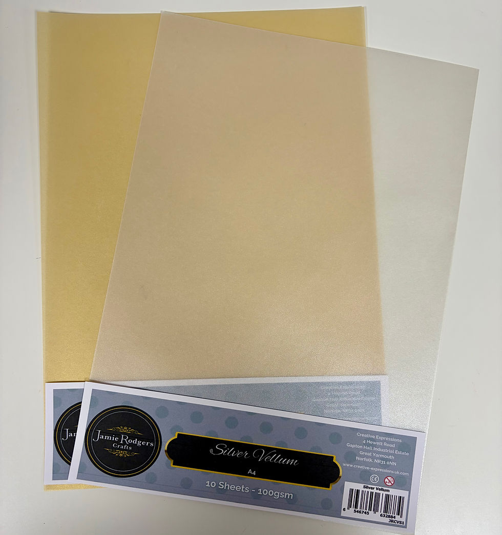 Gold Vellum A4 100gsm 10 Sheets By Jamie Rodgers Crafts - Craftmania Stock Photo 2
