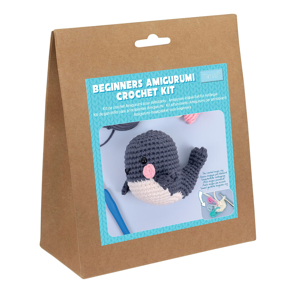 Whale - Beginners Crochet Kit By Trimits - Craftmania Stock Photo 1