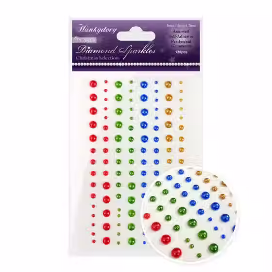 Diamond Sparkles Gemstones - Precious Pearls - Christmas Selection By Hunkydory - Craftmania Stock Photo 1