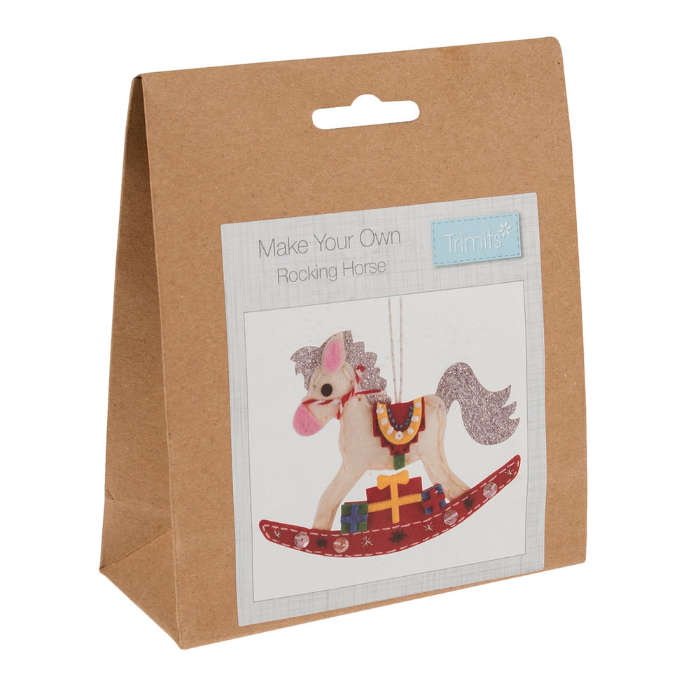Rocking Horse - Felt Decoration Kit By Trimits - Craftmania Stock Photo 1