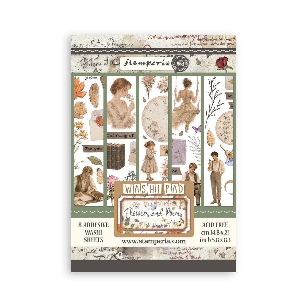 Flowers and Poems - Washi Pad By Stamperia - Craftmania Stock Photo 1