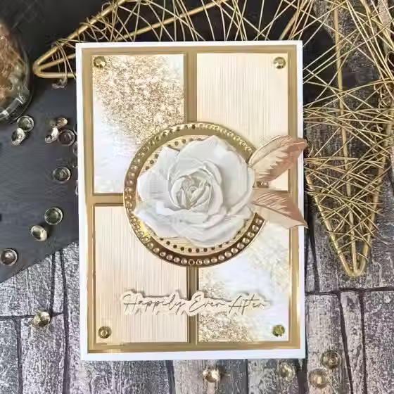 Thumbnail: Gilded Elegance & Brushed Gold - Duo Design Paper Pads By Hunkydory - Craftmania Stock Photo 6