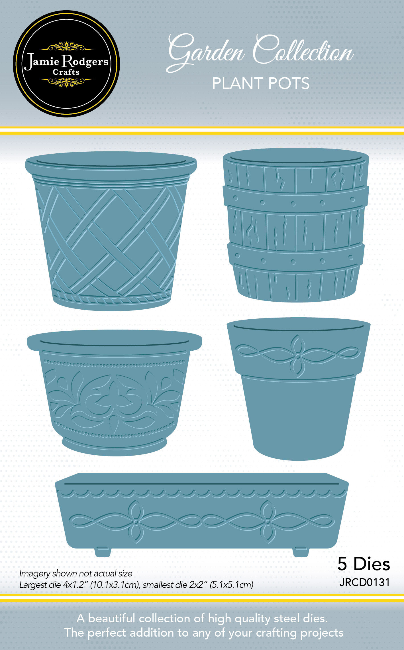 Plant Pots Craft Die Set - Garden Collection By Jamie Rodgers Crafts