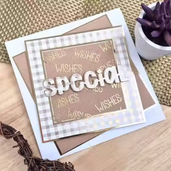 Thumbnail: Luxury Foiled Edge-to-Edge Ink Me! Cardstock By Hunkydory - Craftmania Stock Photo 4
