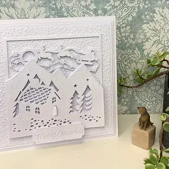 Thumbnail: Pierced Christmas Cottage - Craft Die Jamie Rodgers