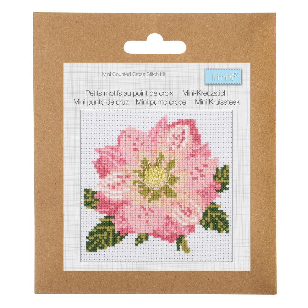 Hellebore - Mini Counted Cross Stitch Kit By Trimits - Craftmania Stock Photo 1