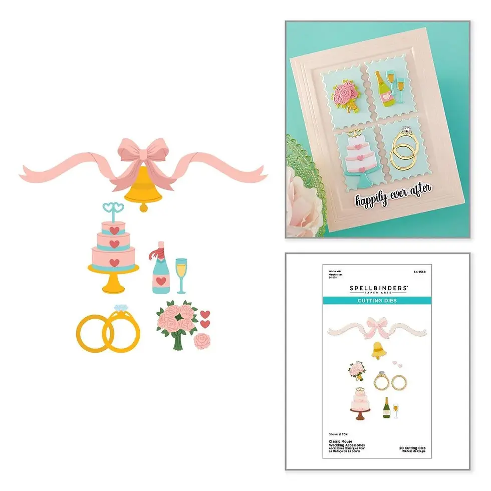 Thumbnail: Classic Mouse Wedding Die Bundle By Spellbinders - Craftmania Stock Photo 9