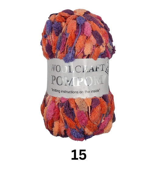Candy Clash - Pom Pom Yarn By Woolcraft - Craftmania Stock Photo 1