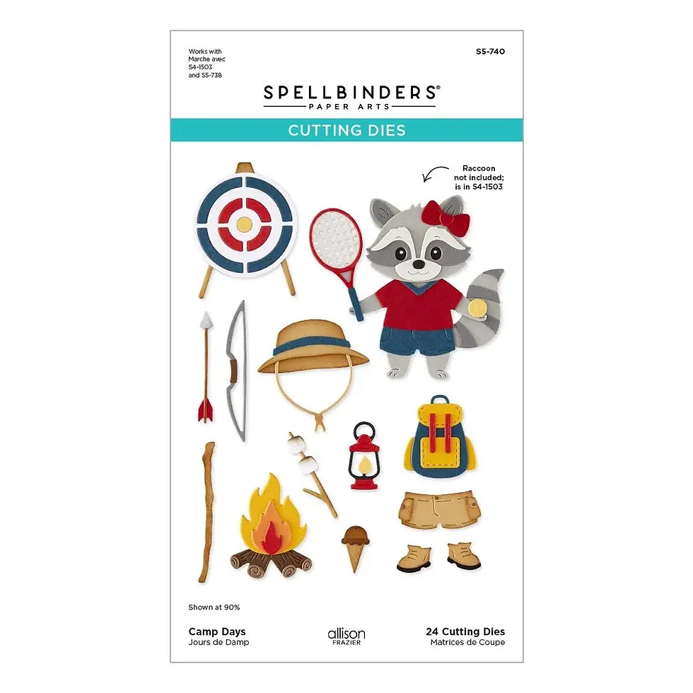 Camp Days Etched Dies by Spellbinders - Craftmania Stock Photo 1