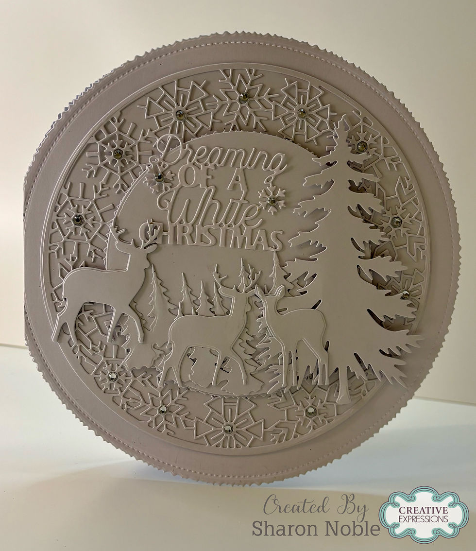 Thumbnail: Circular Snowflake Frame Die Set - Festive Collection By Jamie Rodgers Crafts