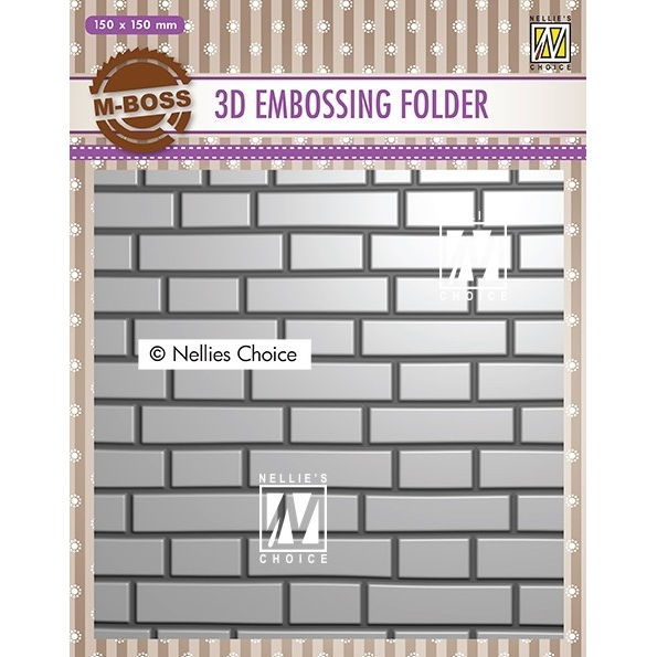 Brick Wall - 3D Embossing Folder - Nellie Snellen