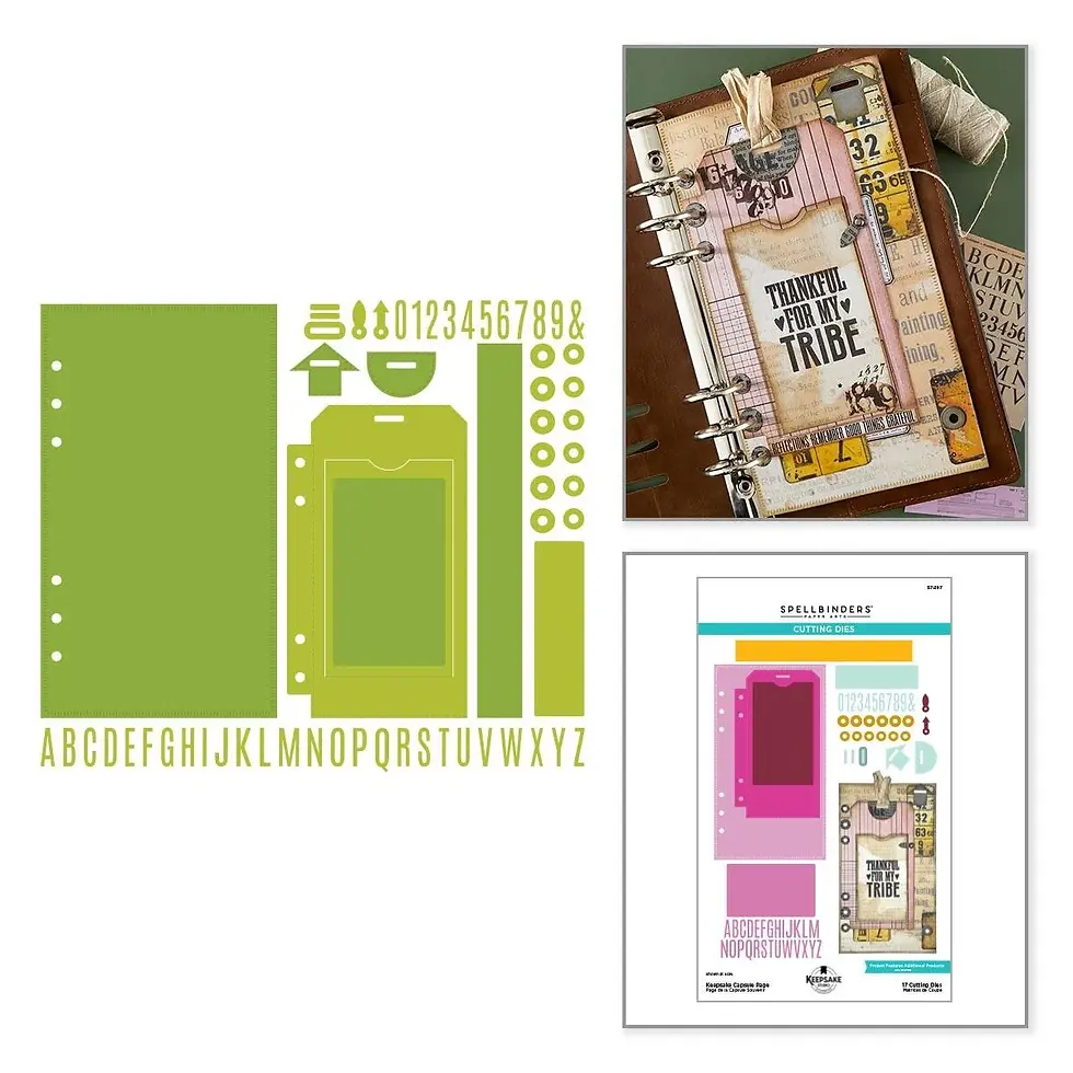 Thumbnail: Keepsake Capsule Page Etched Dies by Esther Glas for Spellbinders  - Craftmania Stock Photo 3