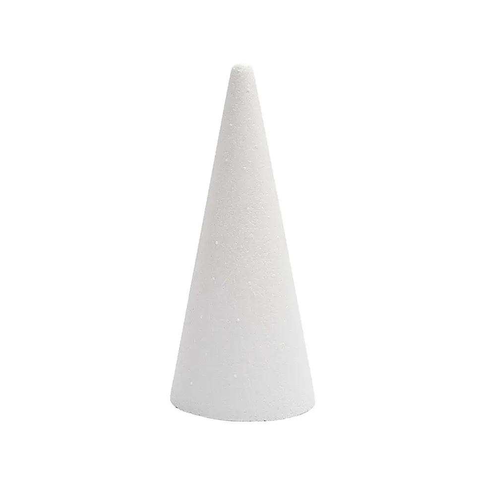 Polystyrene Cone - 12cm By Habico - Craftmania Stock Photo 1
