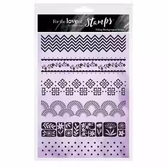 Tiling Background Strips - For the Love of Stamps  By Hunkydory - Craftmania Stock Photo 1