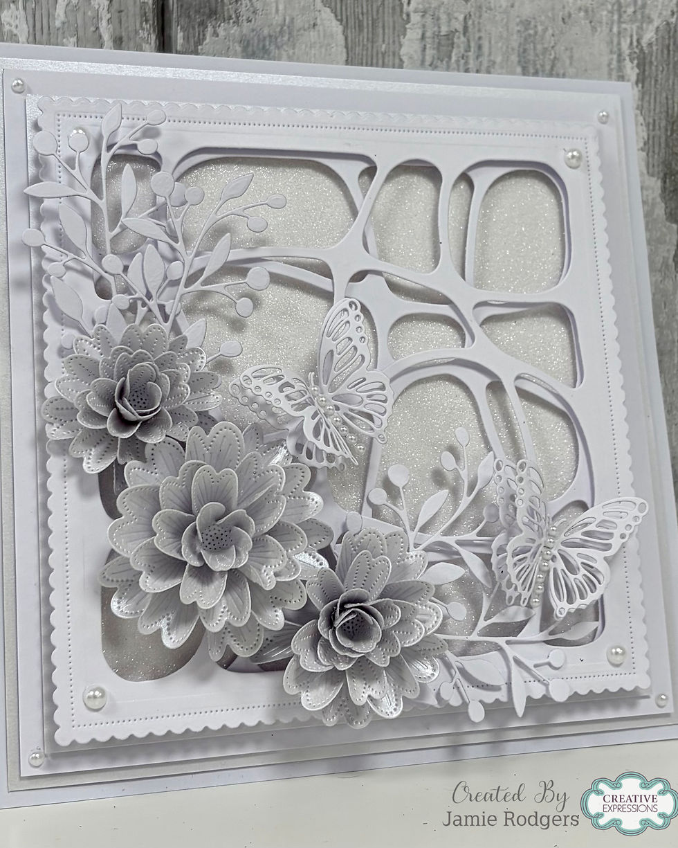 Thumbnail: Woodware Doodle Grid Two Craft Die Set By Françoise Read