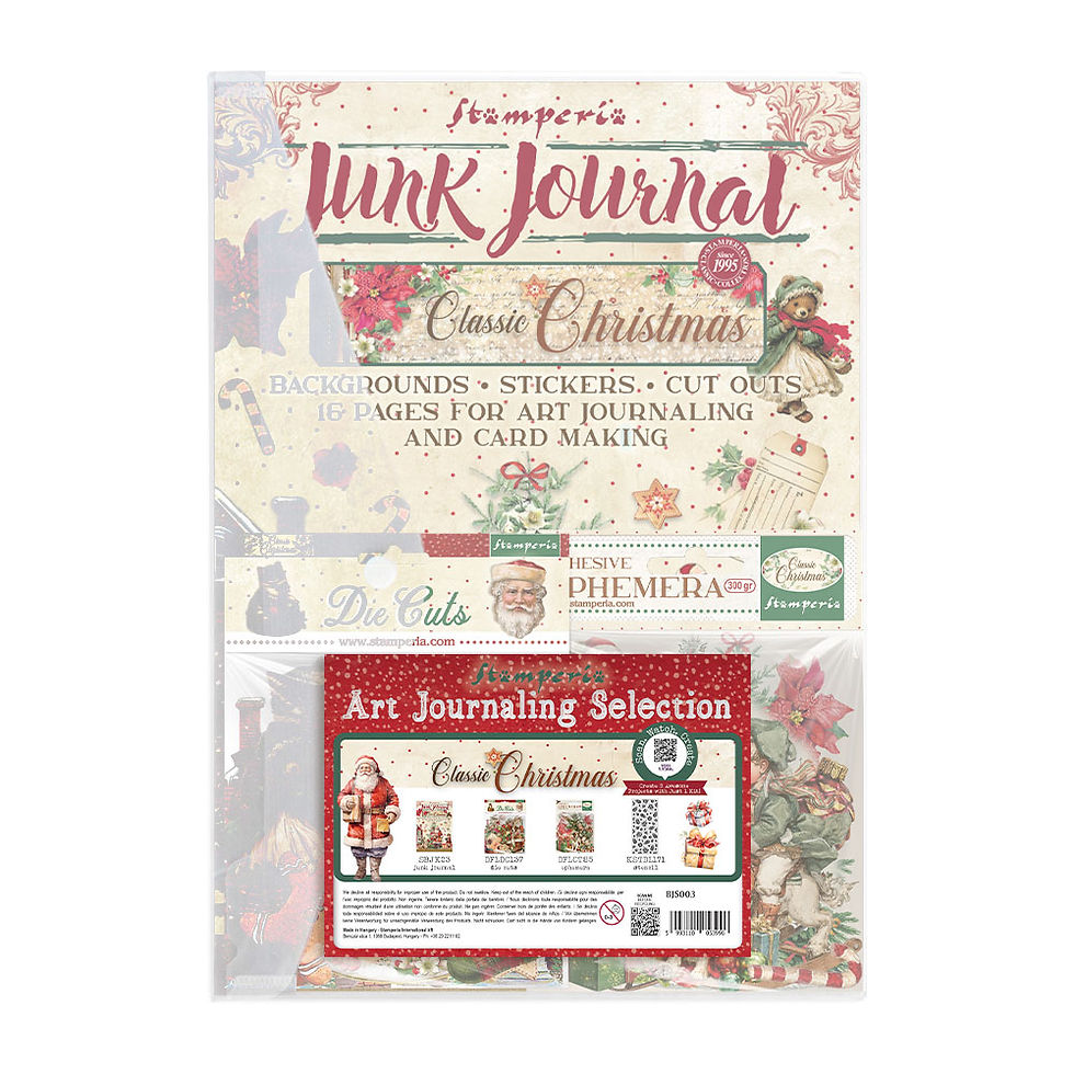 Thumbnail: Classic Christmas - Art Journaling Selection By Stamperia - Craftmania Stock Photo 1