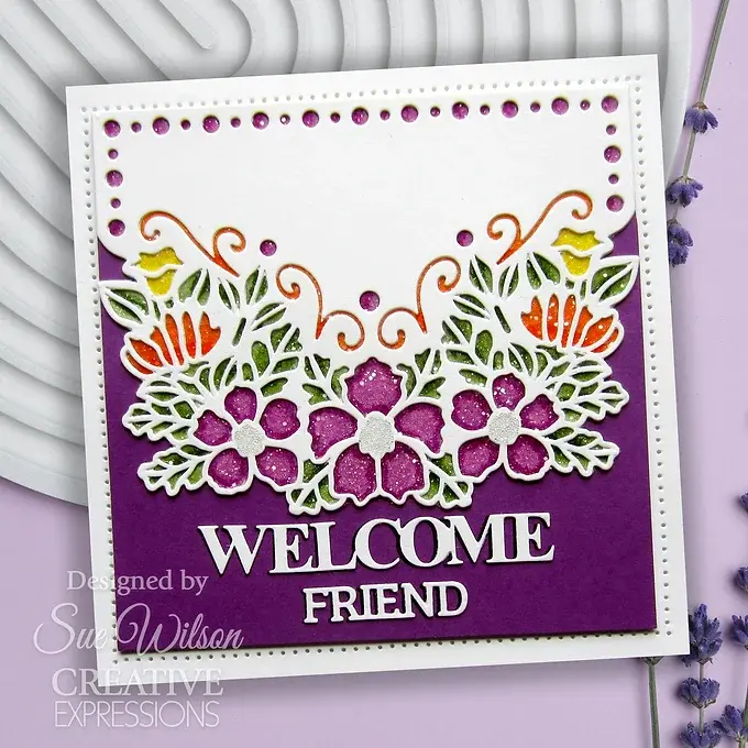 Thumbnail: Floral Dream Cover Plate  Craft Die - Frames & Tags Collection By Sue Wilson - Craftmania Stock Photo 3