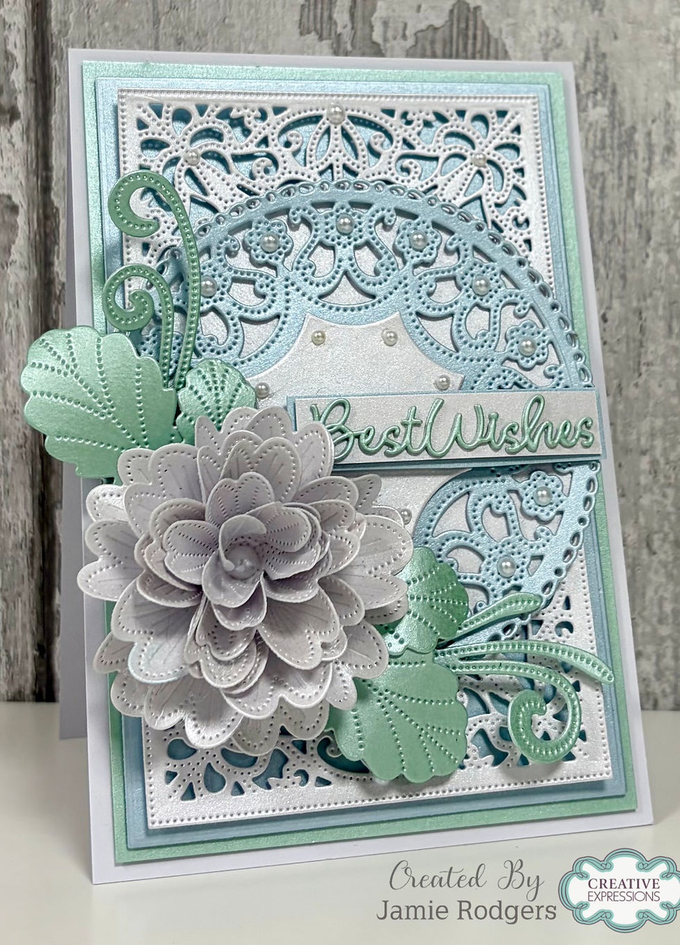 Imperial Bloom Rectangle Die Set – Pierced Collection By Jamie Rodgers Crafts - Creative Expressions - Craftmania Stock Phot