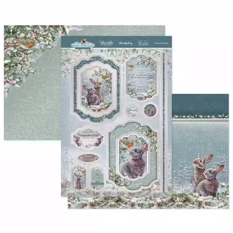 Winter Morning Luxury Topper Set By Hunkydory - Craftmania Stock Photo 1