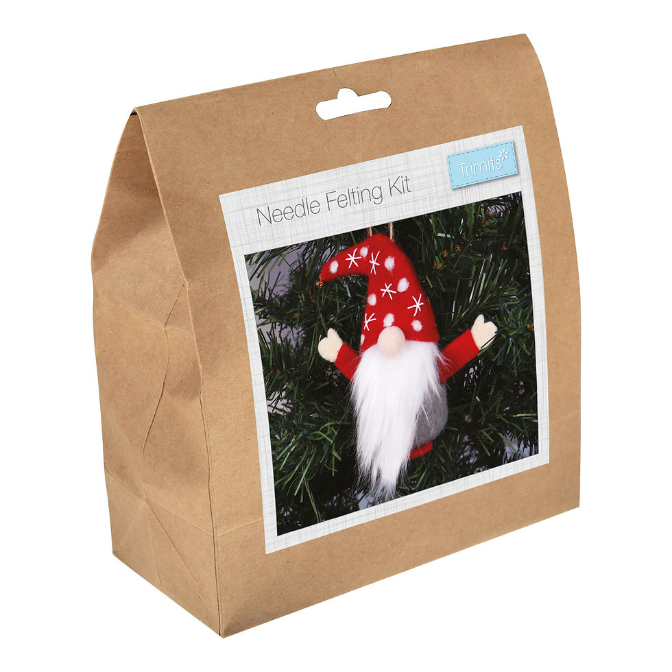 Gonk - Needle Felting Kit By Trimits - Craftmania Stock Photo 1