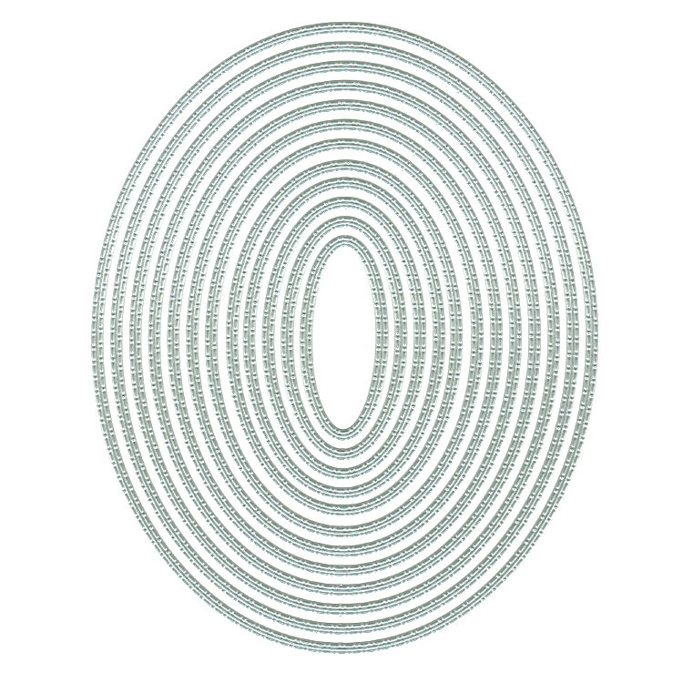 Stitch Dot Ovals - Presscut - Craft Die